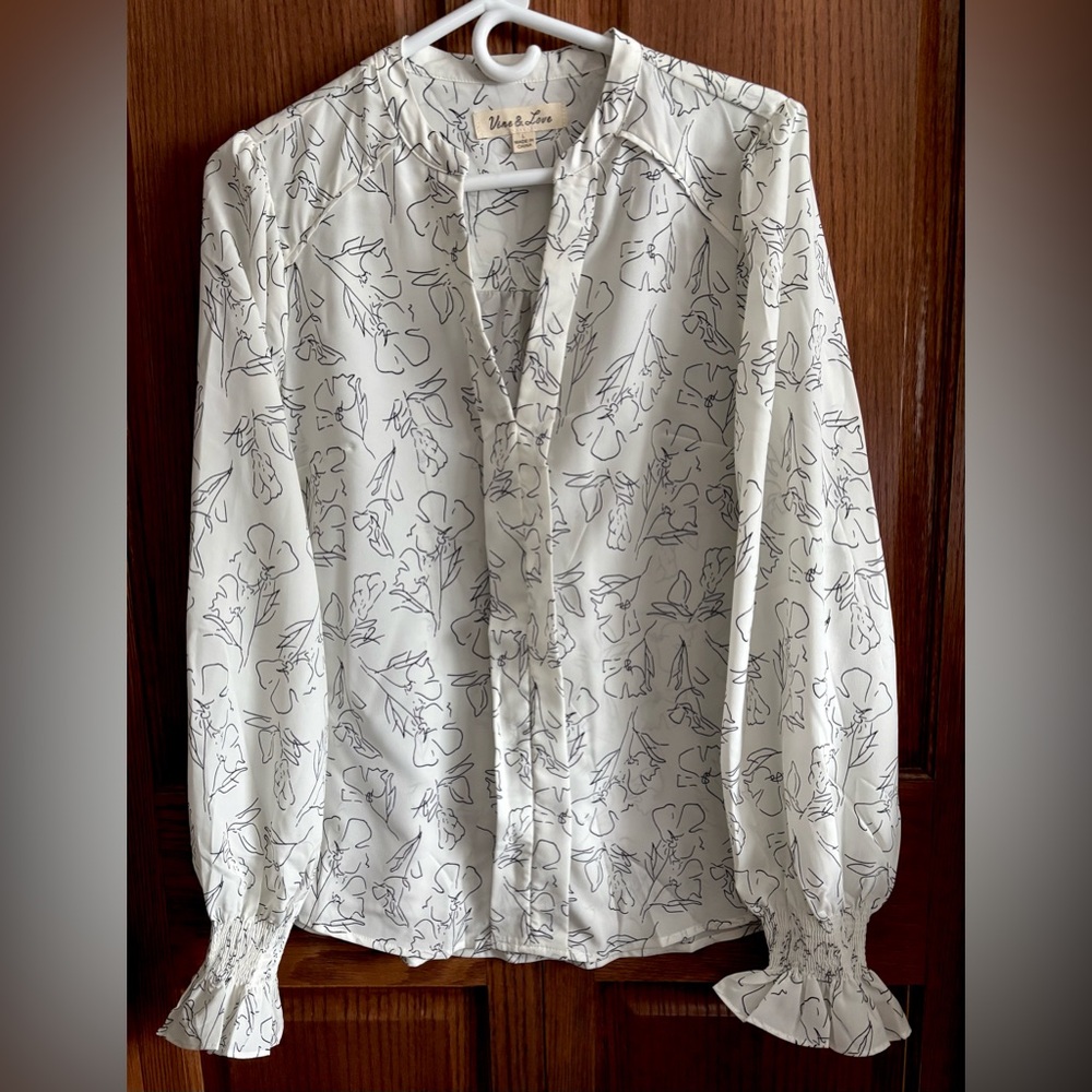 Pullover Floral Blouse - New w/o Tags